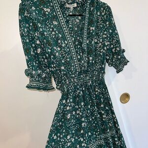 Floral Green Dress